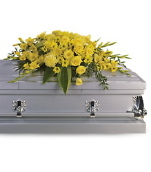 Graceful Grandeur Casket Spray from Olney's Flowers of Rome in Rome, NY